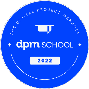 DPM School 2022 badge from The Digital Project Manager